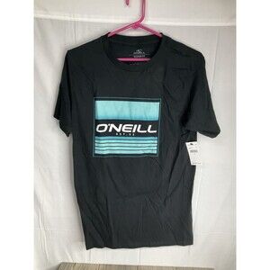 O'neill Shirt Mens Small Black &Teal Est 52 Modern Fit Mens New